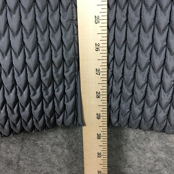 Anne Klein Coat Womens XL Quilted Textured Filled Insulated Gray Pockets Zip Up - Picture 7 of 13